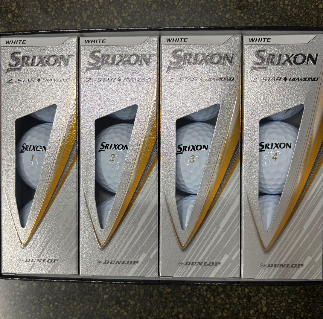 【値下げ】3ダース　スリクソンZ-STARダイヤモンド　ホワイト2025モデル