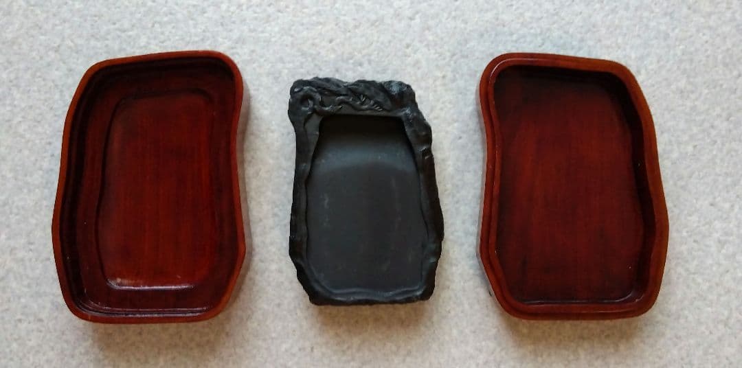 ★時代物★中国★端渓硯★木箱入り★書道★