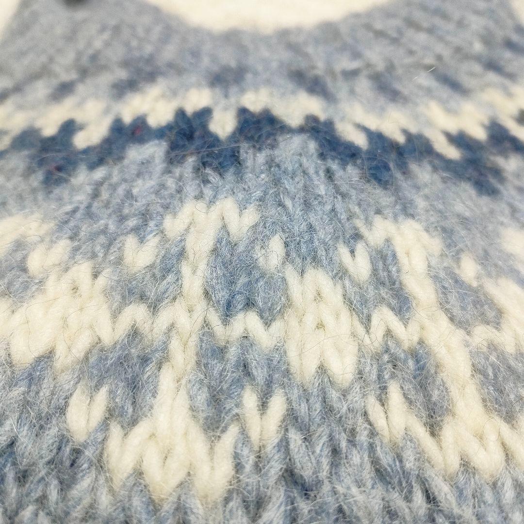 シェットランド　セーター　ノルディック柄　肉厚ピュアウール100%　XL〜XXL