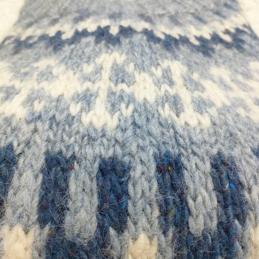 シェットランド　セーター　ノルディック柄　肉厚ピュアウール100%　XL〜XXL