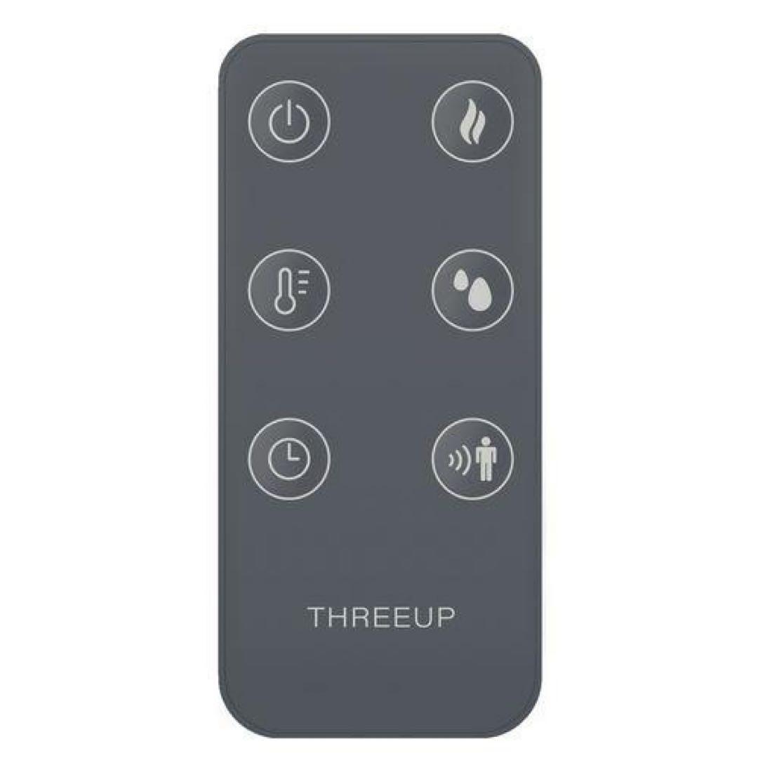 THREEUP ハイブリッド加湿セラミックヒーター ブラック【新品未使用未開封】