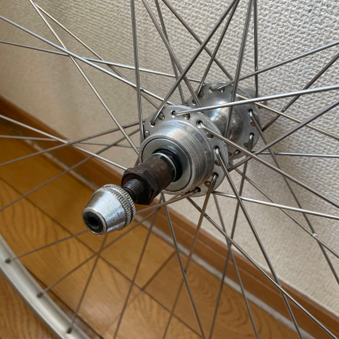 アルミクリンチャーホイール前後セット　ボスフリー　スポルティフ　ヴィンテージ