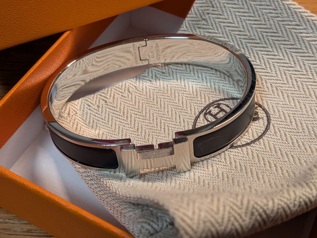 【美品】クリックHH HERMES(エルメス) メンズブレスレット