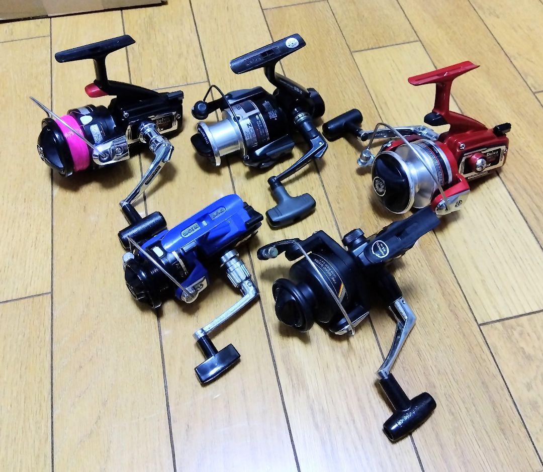 【ジャンク】主要メーカー オールド スピニングリール 5個