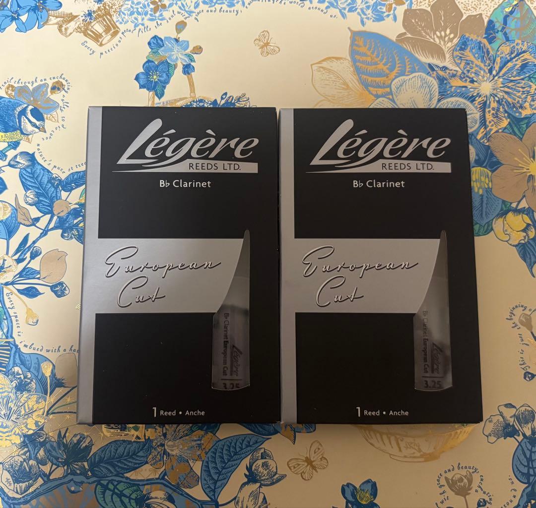 Légère B♭クラリネットリード 3.25 European Cut 2個