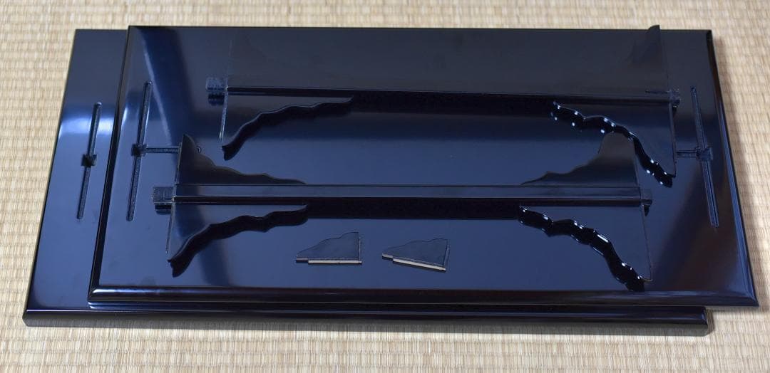 真塗及台子組立式（宗偏流）美品　飾り棚　お茶道具／共箱