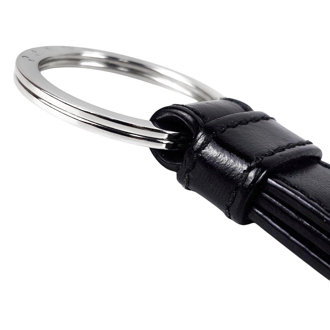 美品 プラダ PRADA キーリング バッグチャーム キーホルダー ブラック