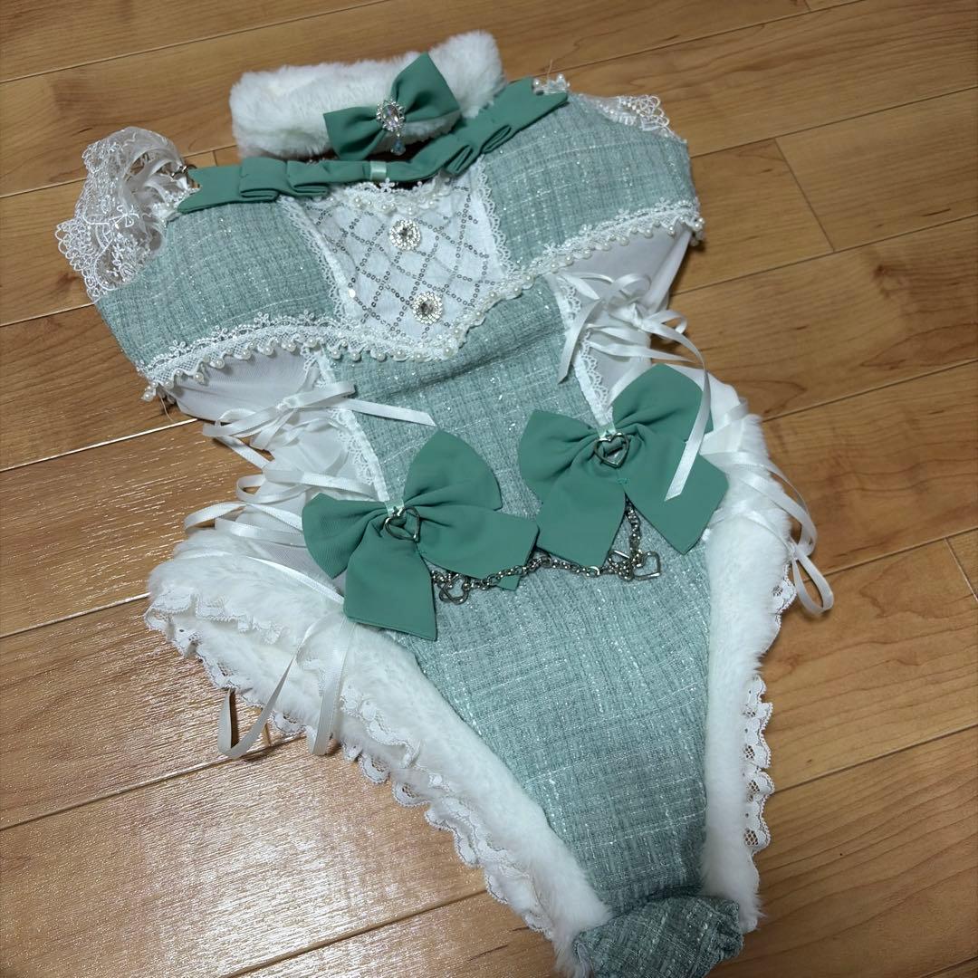 Malymoon マリームーン　バニーガール　ツイード　グリーン　衣装　コスプレ