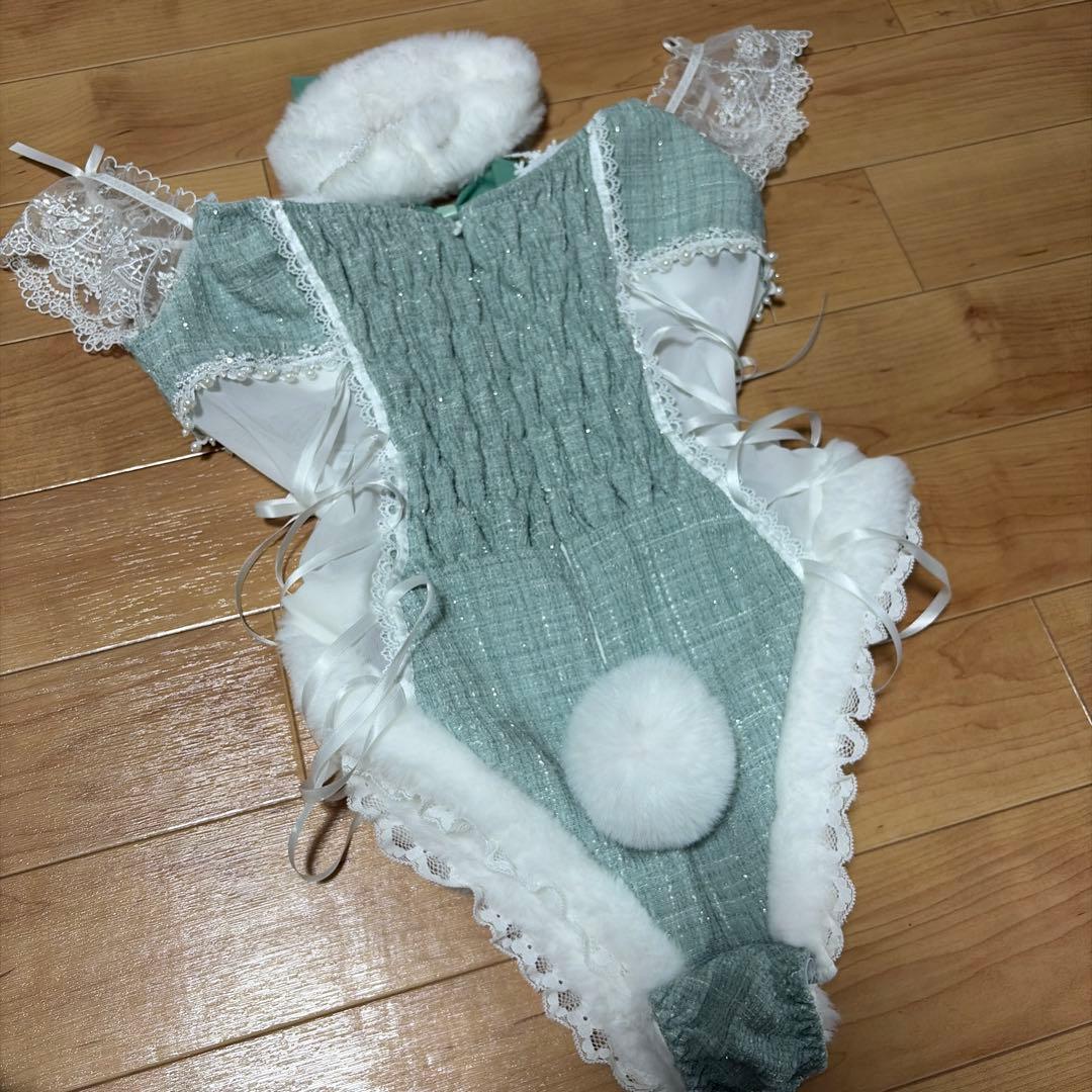 Malymoon マリームーン　バニーガール　ツイード　グリーン　衣装　コスプレ