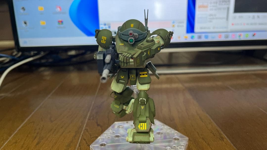 【完成品】HGスコープドッグ+拡張パーツセット1ボディ&キリコ+バーグラ太もも