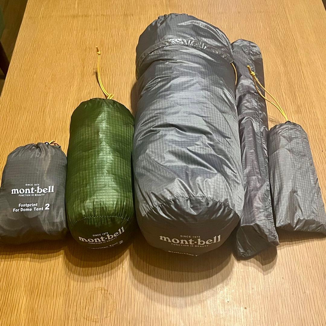 ［モンベル］ステラリッジテント2　レインフライ　グランドシート　セット