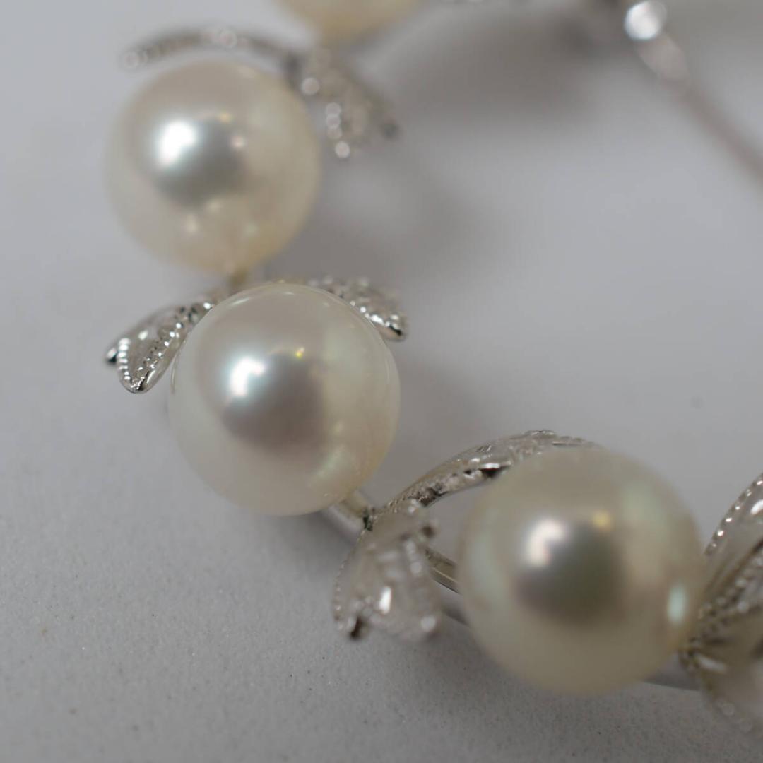 MIKIMOTO 10P パール ベビーパール 真珠 ブローチ 月桂樹