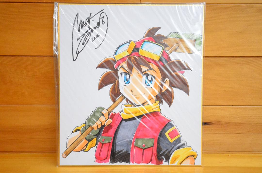 手書きイラスト（直筆）色紙 / 西川伸司 / YAT安心!宇宙旅行