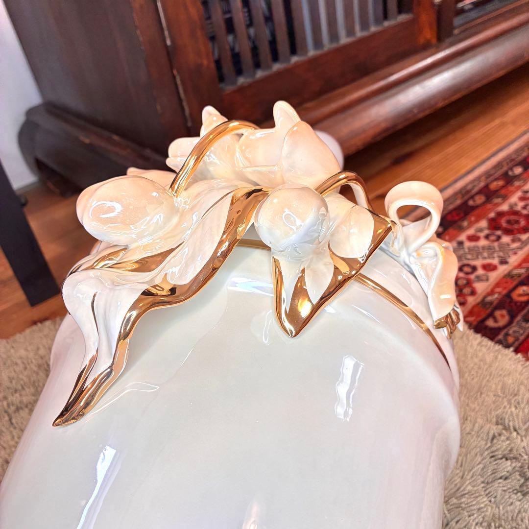 ✨24金使用！？✨ahura アウラ イタリア製 ランプ 陶器 アンティーク