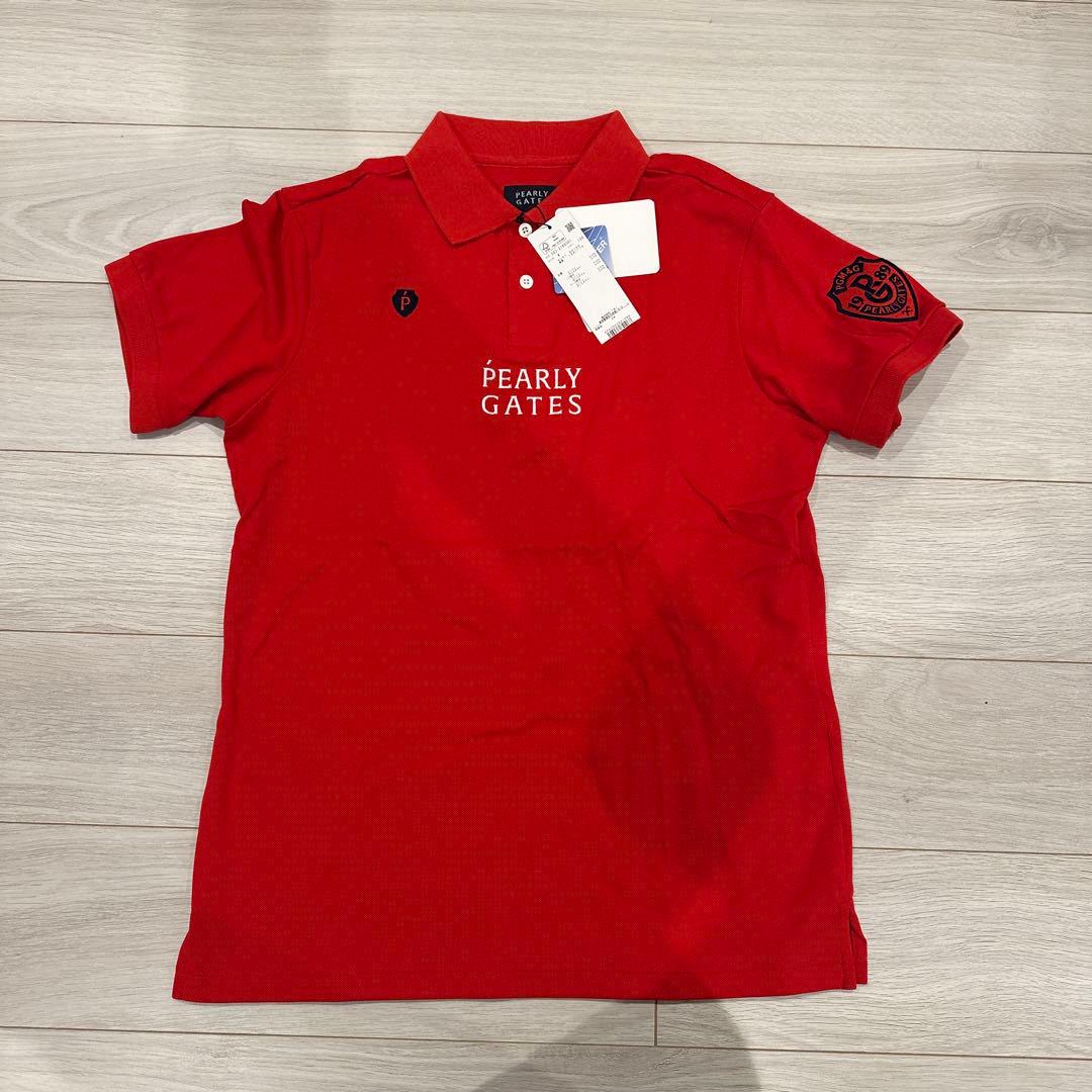 【新品】PEARLY GATES 赤ポロシャツ PG1989 サイズ4