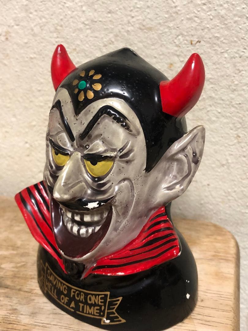 ビンテージ50s デビル　悪魔　貯金箱　ミッドセンチュリー ネイバーフッド　死神