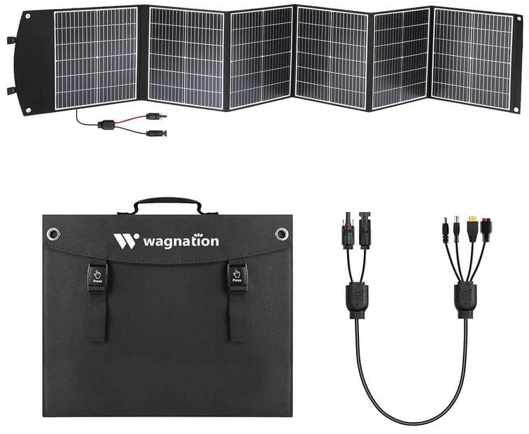 新品　ソーラーパネル 200W 小型軽量4.8kg スマホ充電対応