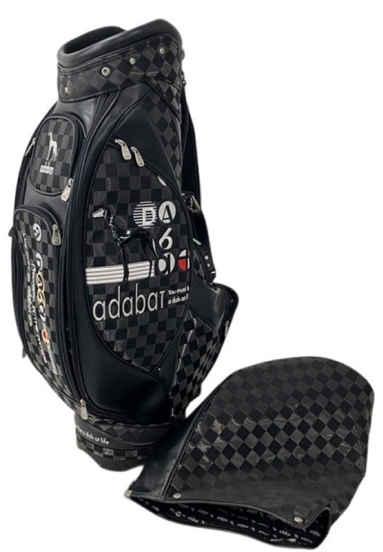 激レア！超美品adabat チェック柄 キャディバッグ 5分割 9型 アダバット