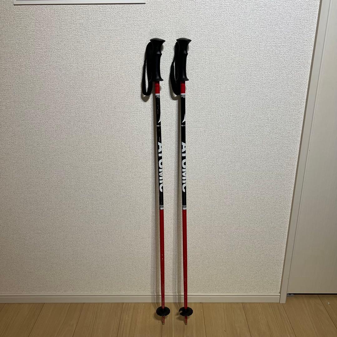 アトミック REDSTER JX 130cm キッズ スキー板 ストック 美品