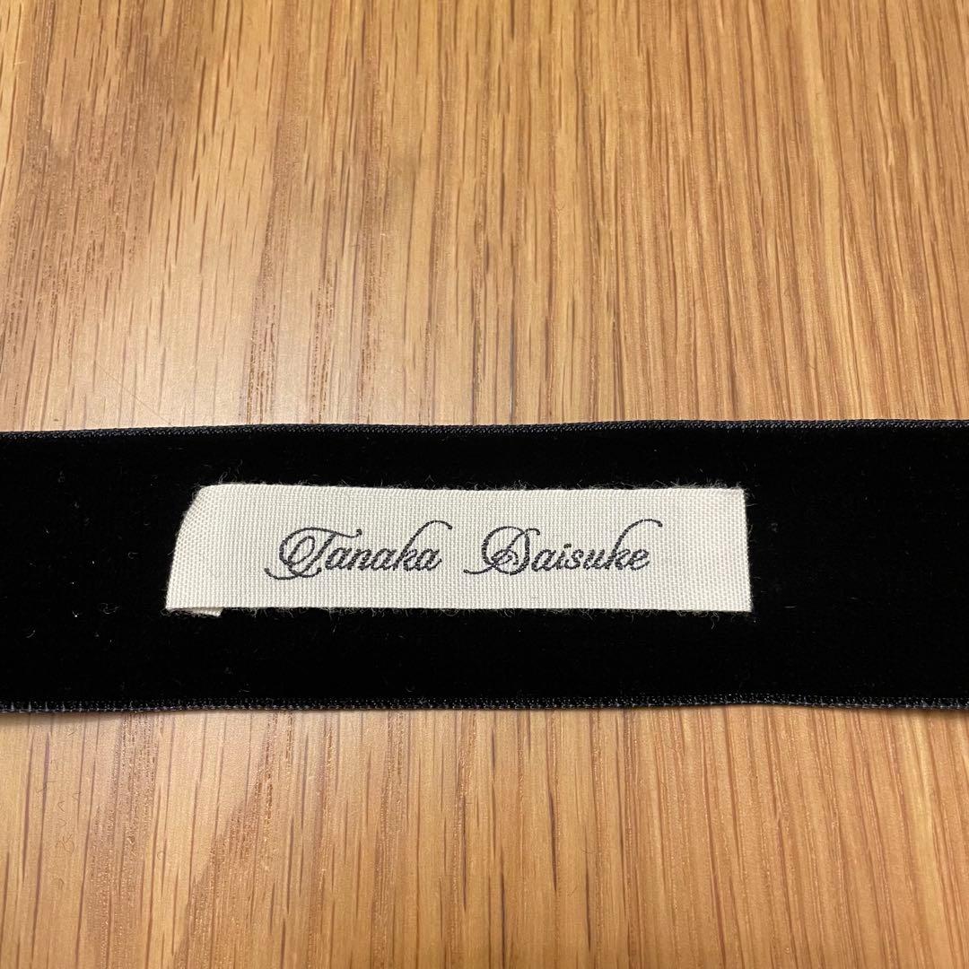 \" tanaka daisuke \" タナカダイスケ ベロア リボン ブラック