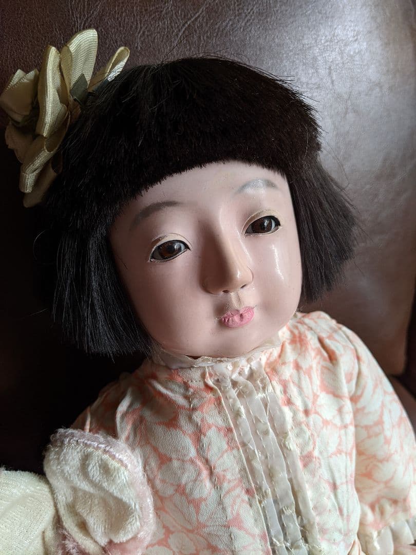 さこ　昭和初期市松人形可愛いお嬢様　検)ビスクドール・アンティークドール