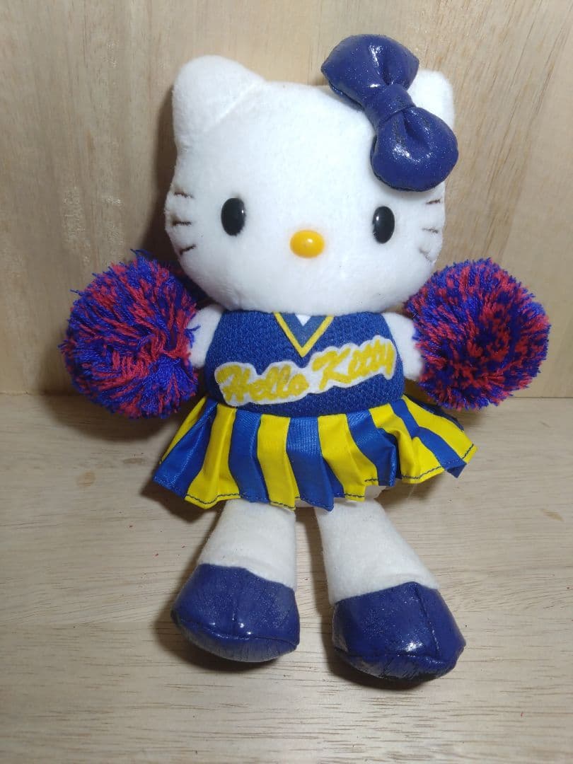 激レア☆足長キティ☆おすわりチアガールコスチュームぬいぐるみ2点　2003年