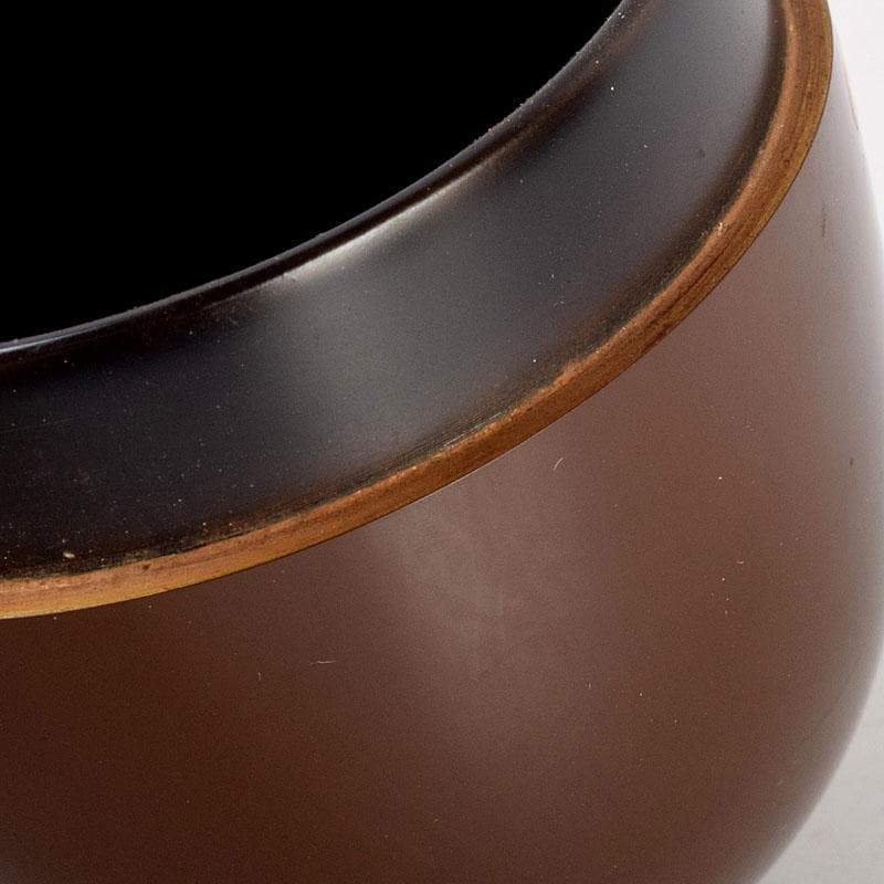 茶道具　蒔絵師　中村湖舟作　松蒔絵　棗　共箱　V　8815