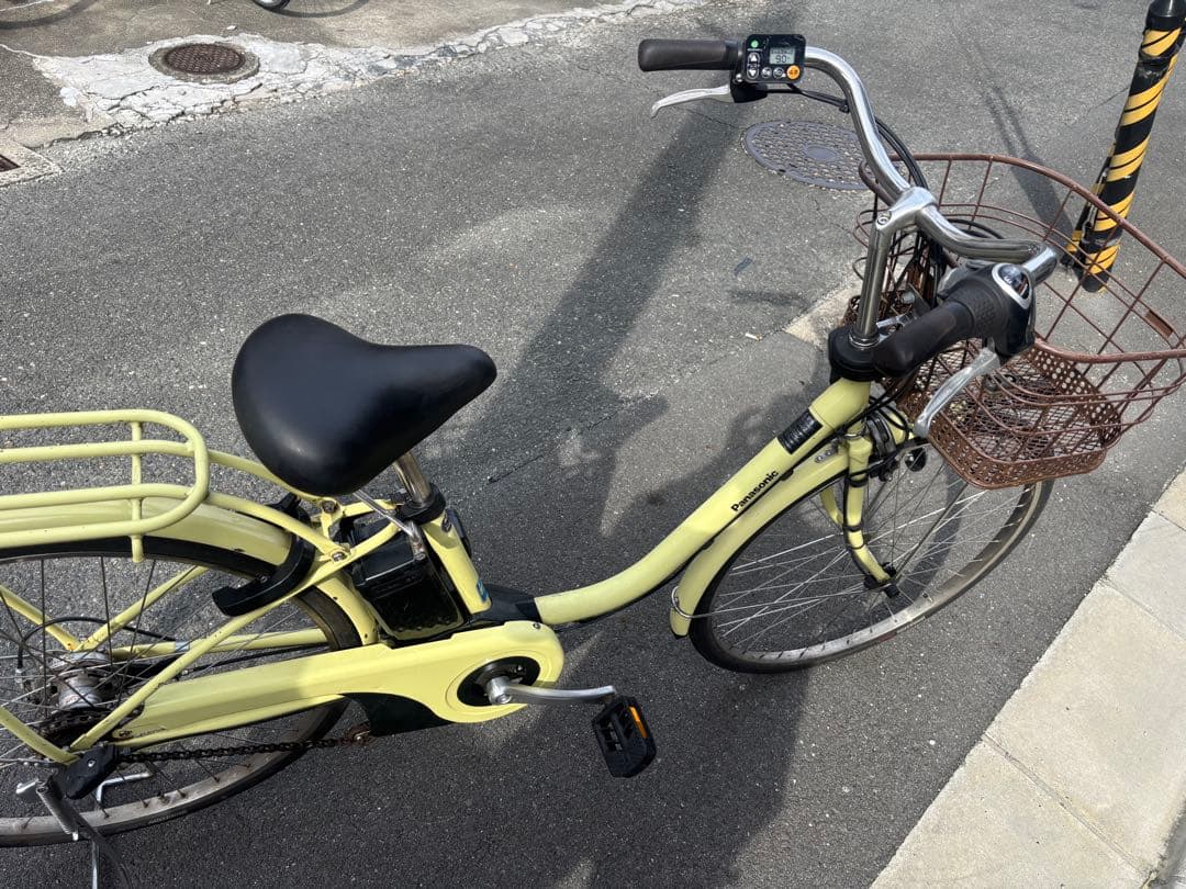 Panasonic 電動アシスト自転車 イエロー8ah