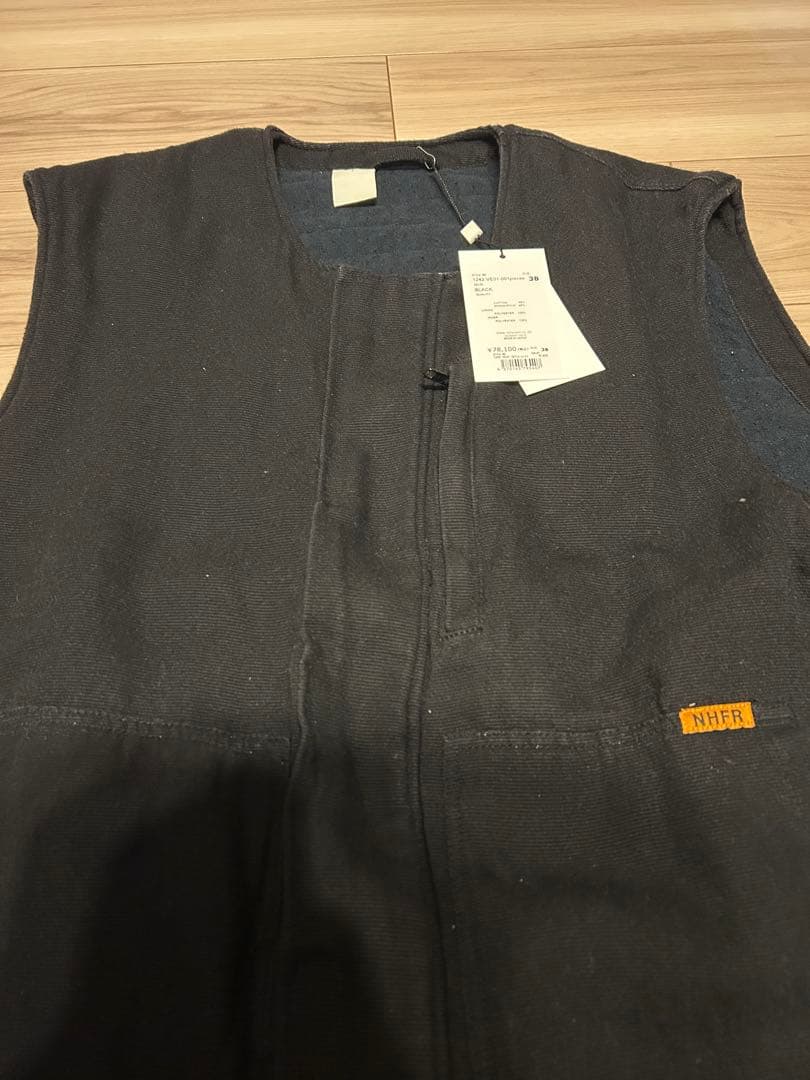 新品 n.hoolywood FR ベスト 24AW 38 ブラック
