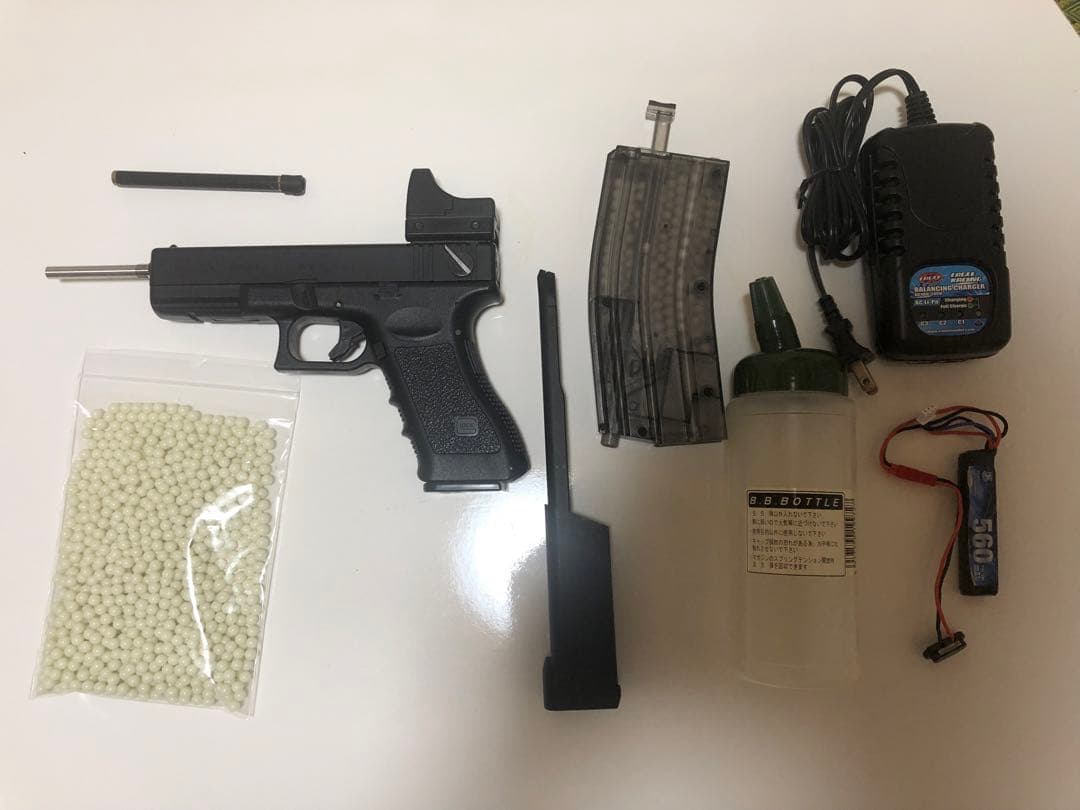 電動ガン ブラック フロントサイト付き