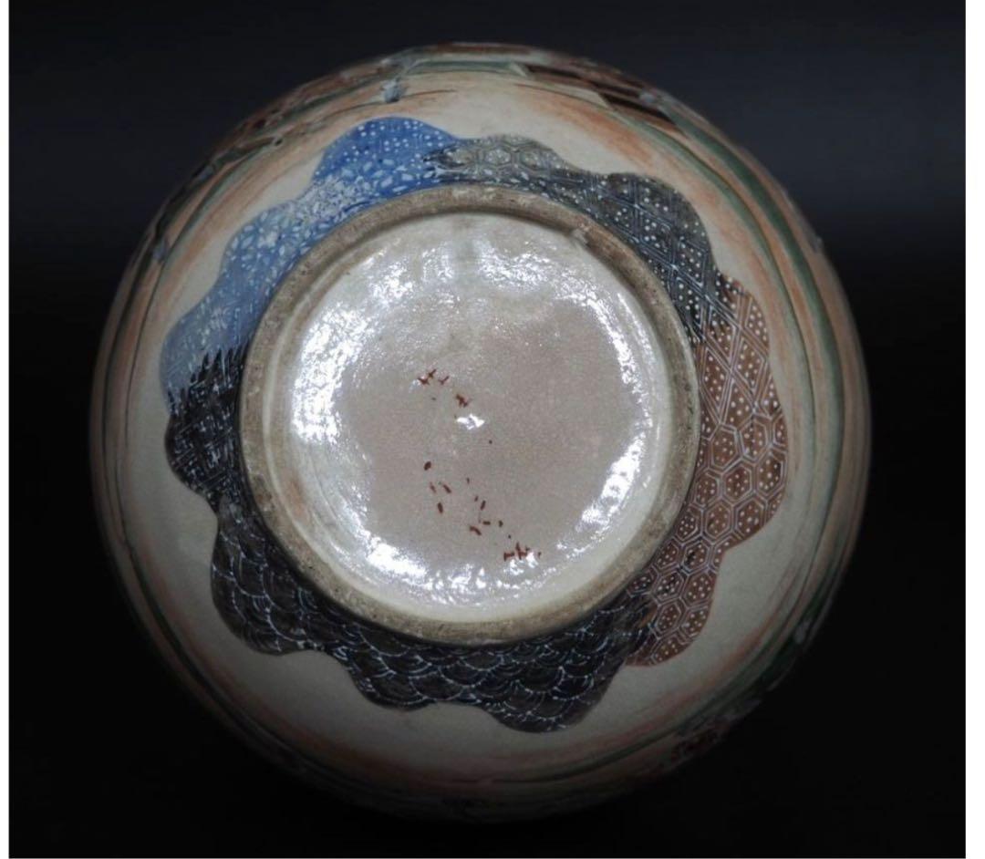 送料無料　明治薩摩焼　武者絵龍吐水注　木箱付　★希少★