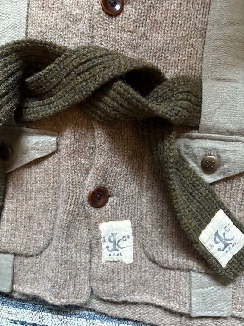 KAPITAL ニットジャケット　グレー　2