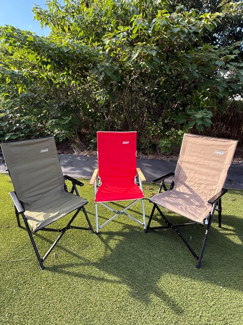 Coleman リクライニングアウトドアチェア 3脚セット