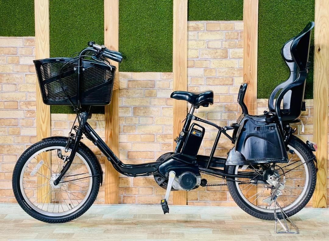 マットブラック 超大容量 パナソニック 子供乗せ電動アシスト自転車 ZH3324