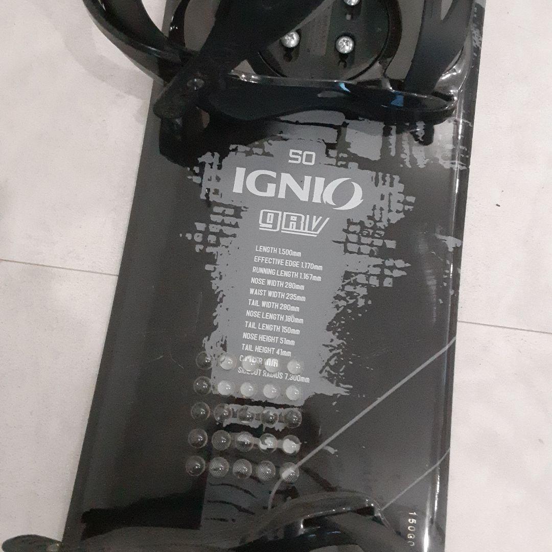 IGNIO イグニオ スノーボードセット 150cm バインディング付き