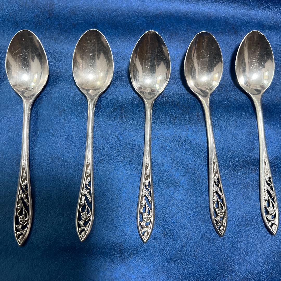 純銀生駒スプーン6本セット　ビンテージ