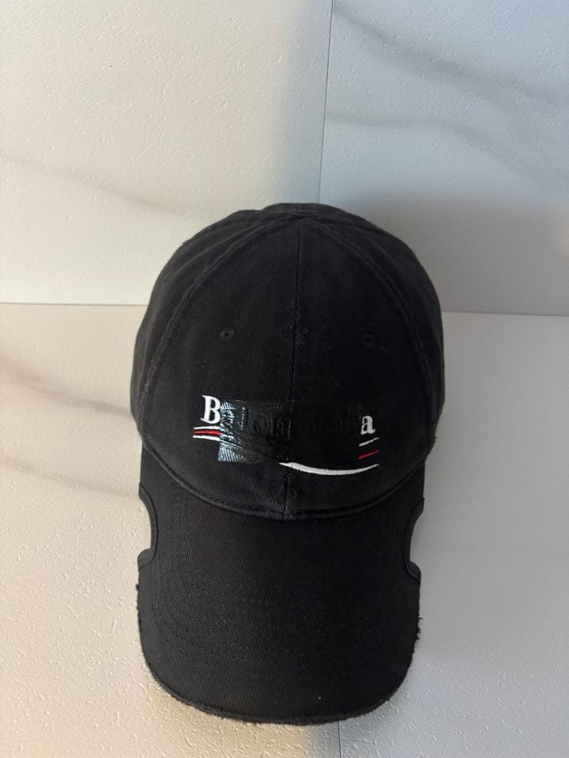 BALENCIAGA HAT GAFFER CAP テープロゴ