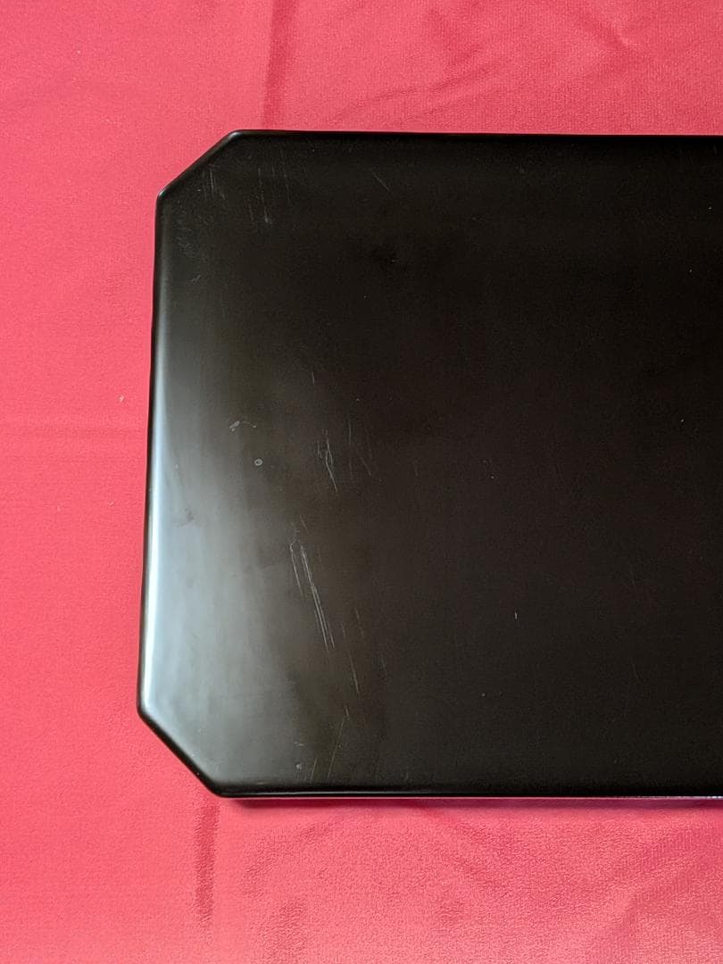 懐石膳 カンナ目 溜塗 利休好写 五客