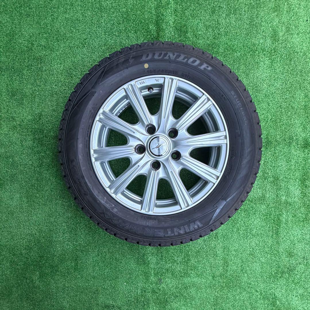 送料込2024年製195/65R15 DUNLOPウィンターマックスホイール5穴