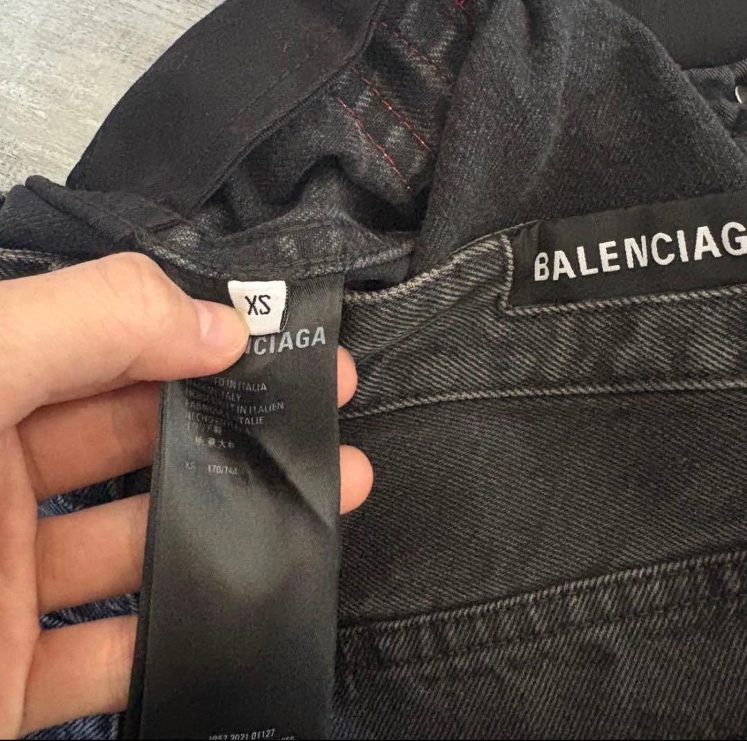 BALENCIAGAバレンシアガ　デニムトラックパンツ　デムナ