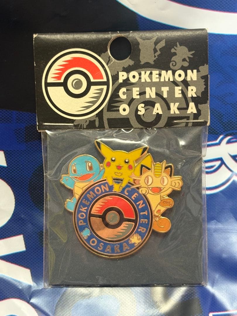 新品未開封　ポケモンセンター　オーサカ　1998 ニャース　ピンバッジ　ロゴ