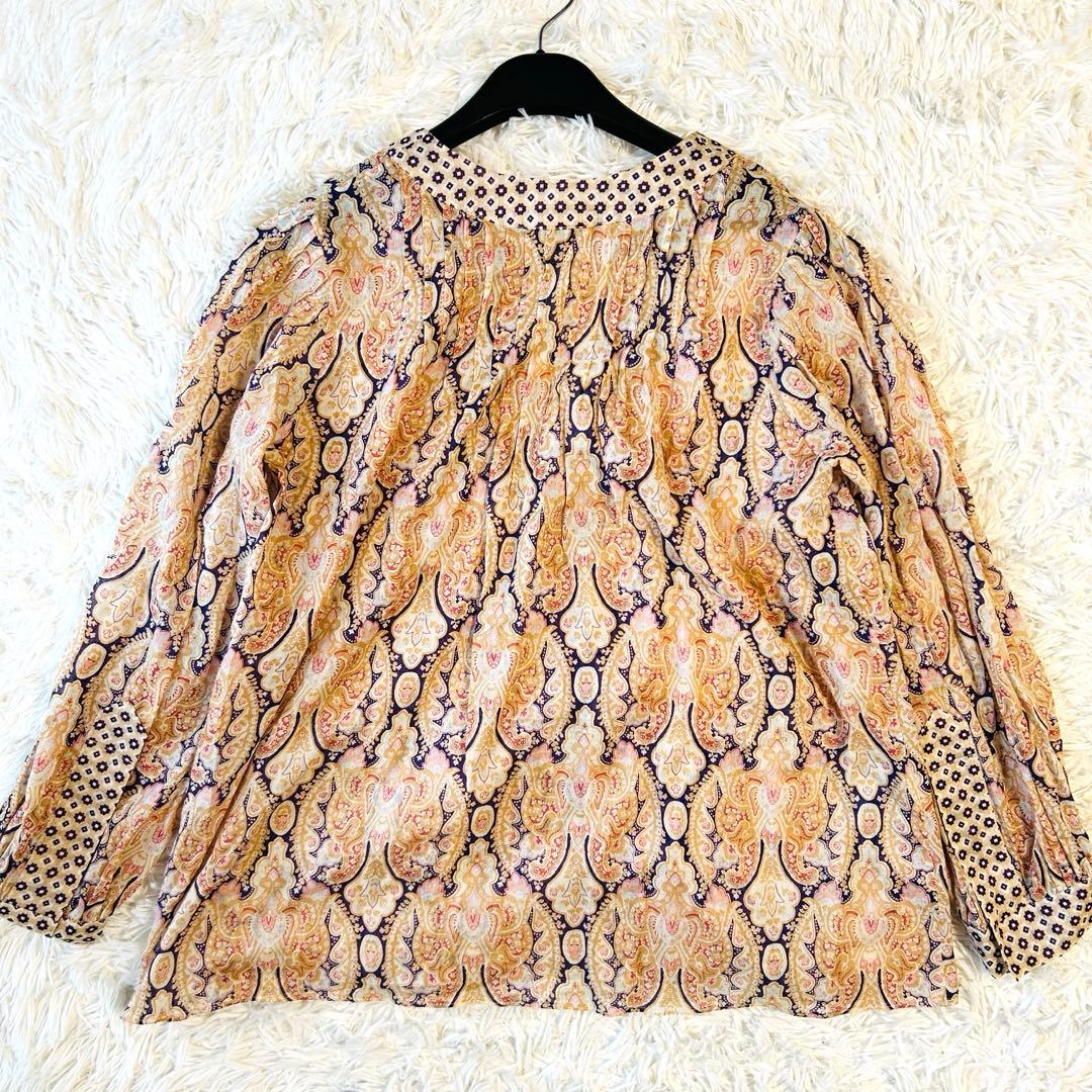 ルイヴィトン LOUIS VUITTON ブラウス シャツ 長袖 ペイズリー柄