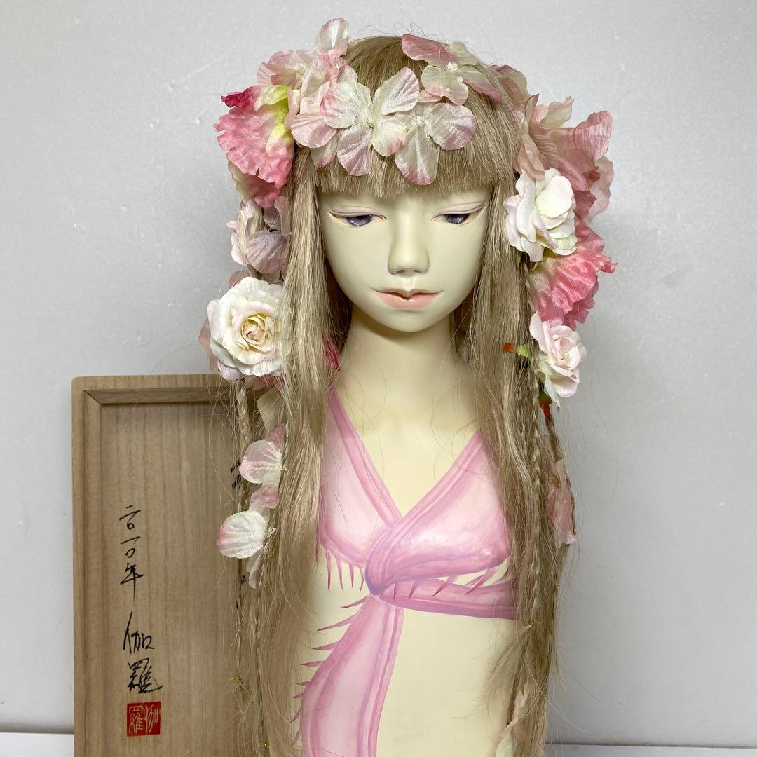 超人気作家　伽羅　絵入人形　花蟷螂　2012年I•Wコレ展出品　共箱　チヒエオ