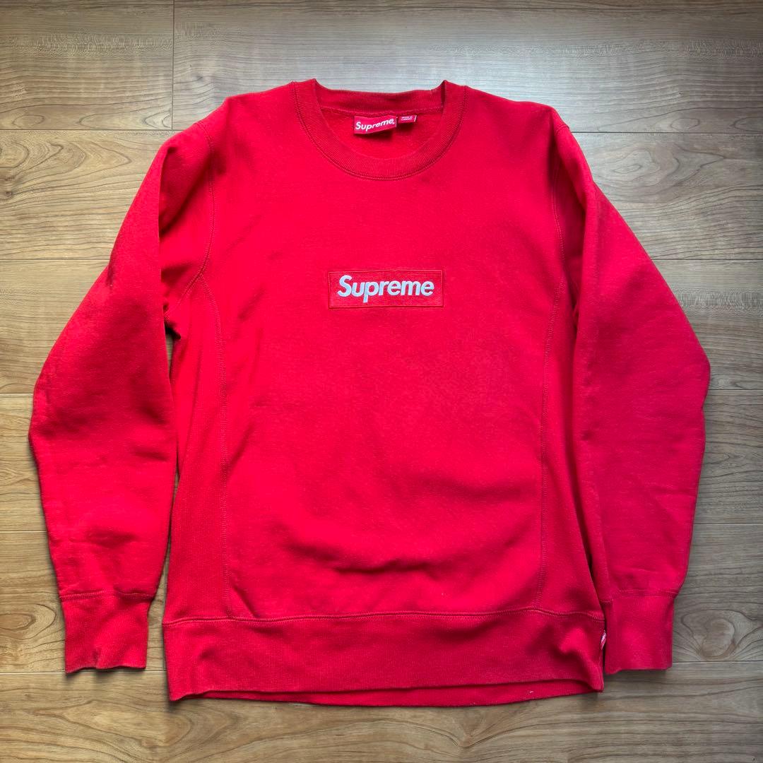 Supreme Box Logo Crewneck S red スウェット 赤