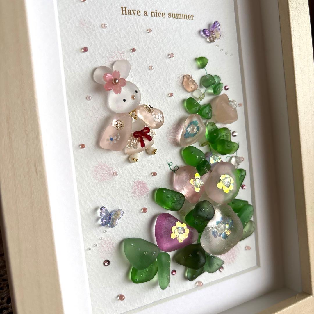 シーグラスアート