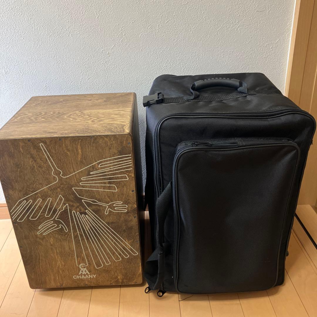 CHAANY 木製カホン ナスカの地上絵柄/カホンケース