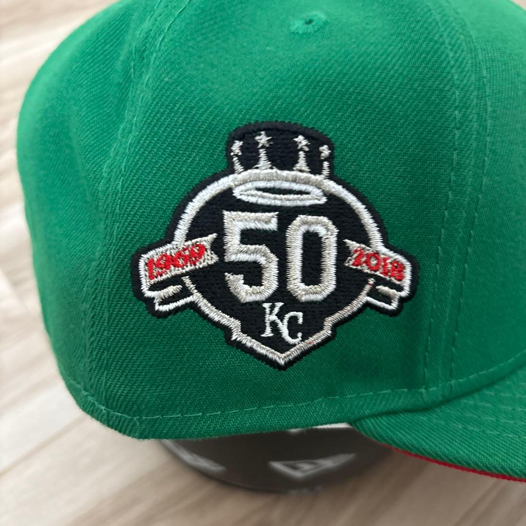 KC 50周年記念 グリーンベースボールキャップ 7 3/4