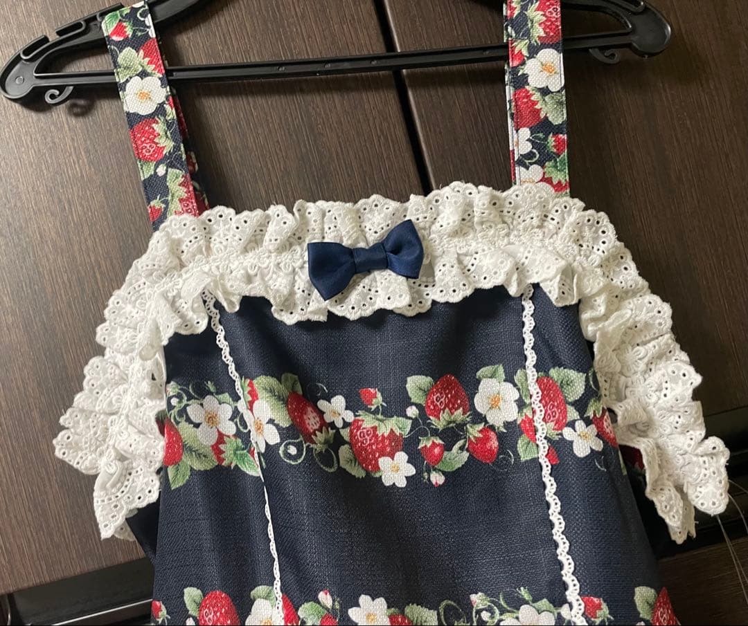 【Chalmiere】　ベイクドベリー　JSK リボン クリップ セット　新品