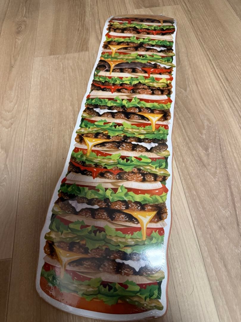 スケートボード HUF ULTRA-SIZE CRUISER DECK HAMBURGER