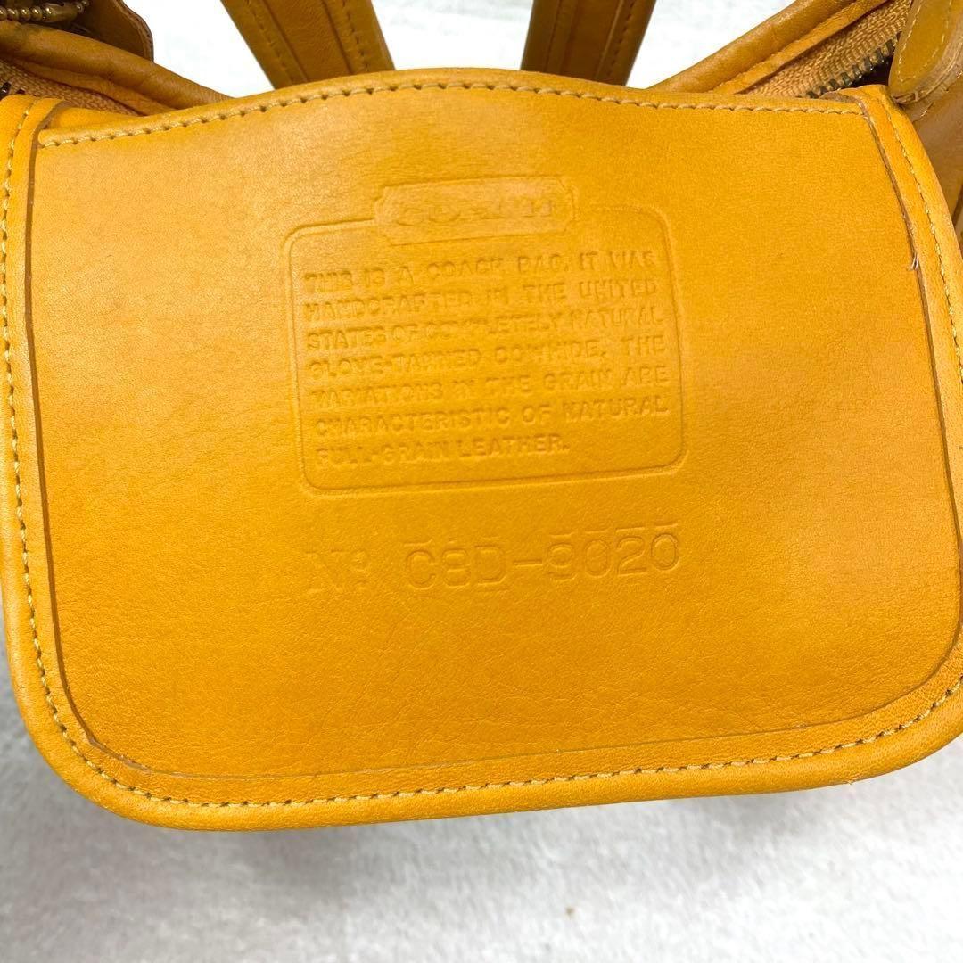 バッグ VINTAGE OLD COACH ERGO USA yellow BAG
